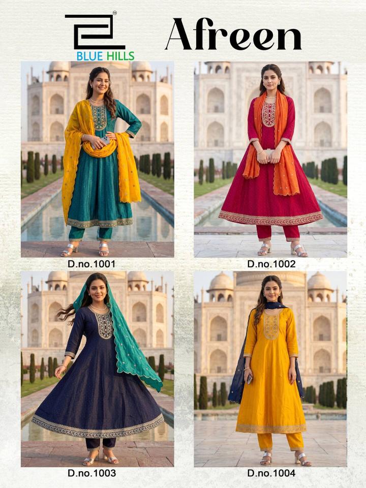 Blue hills afreen anarkali kurtis wholesale in erode